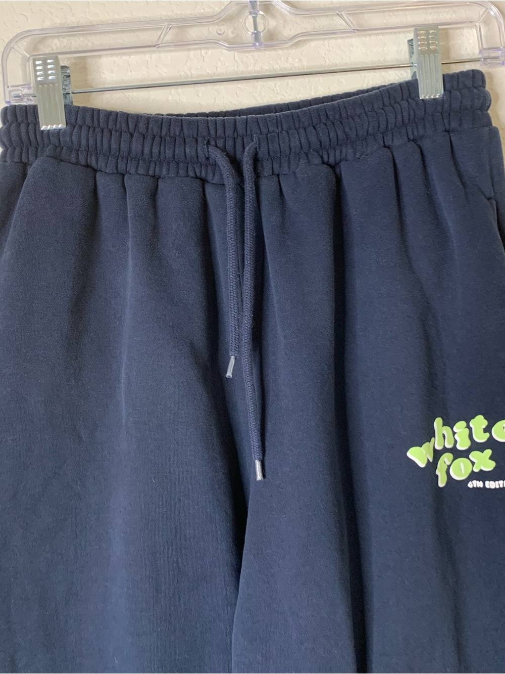 White fox women blue sweatpants S - Picture 3 of 8